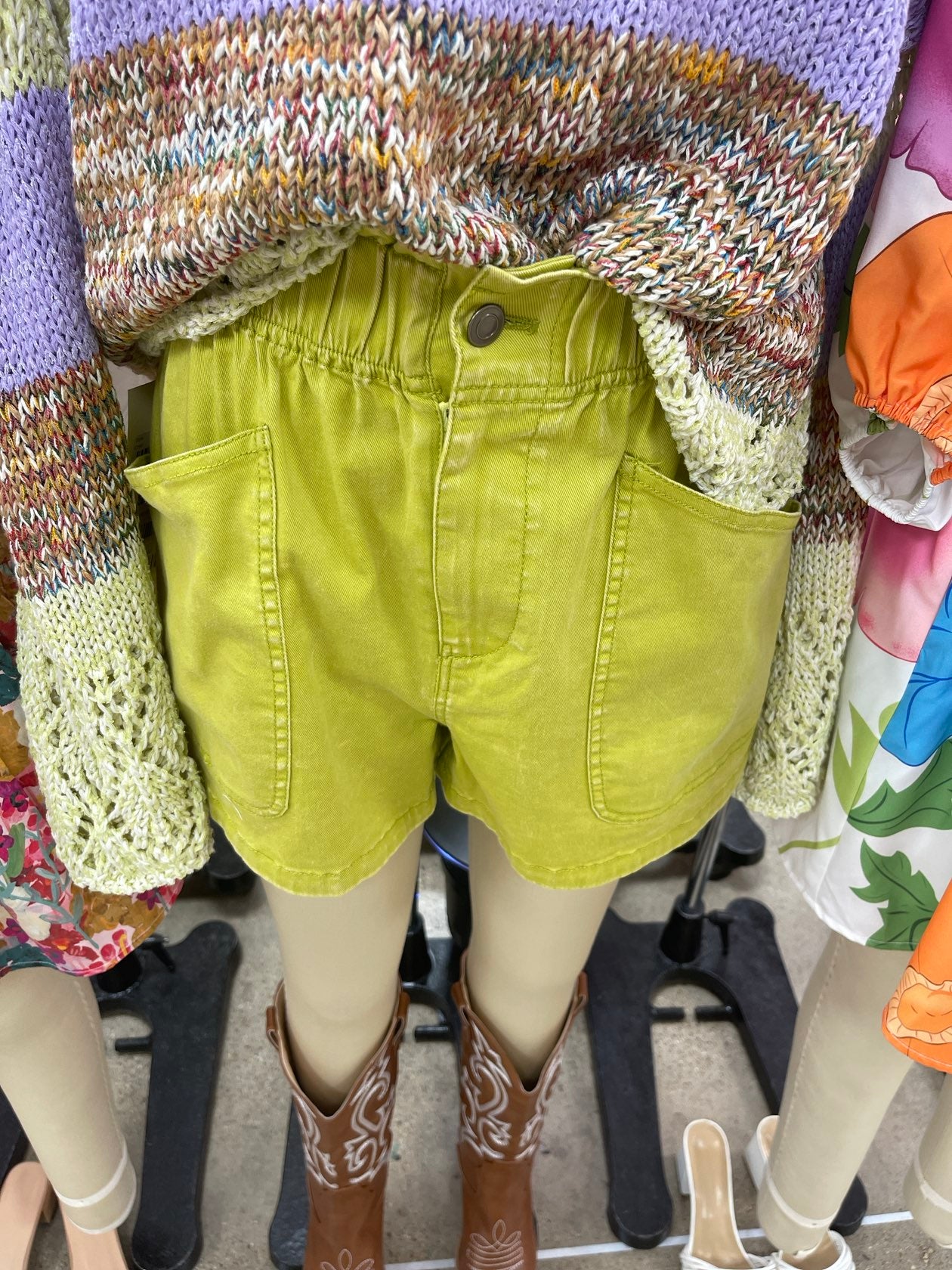 Bright & Fun Lime Shorts - Simply Polished Boutique