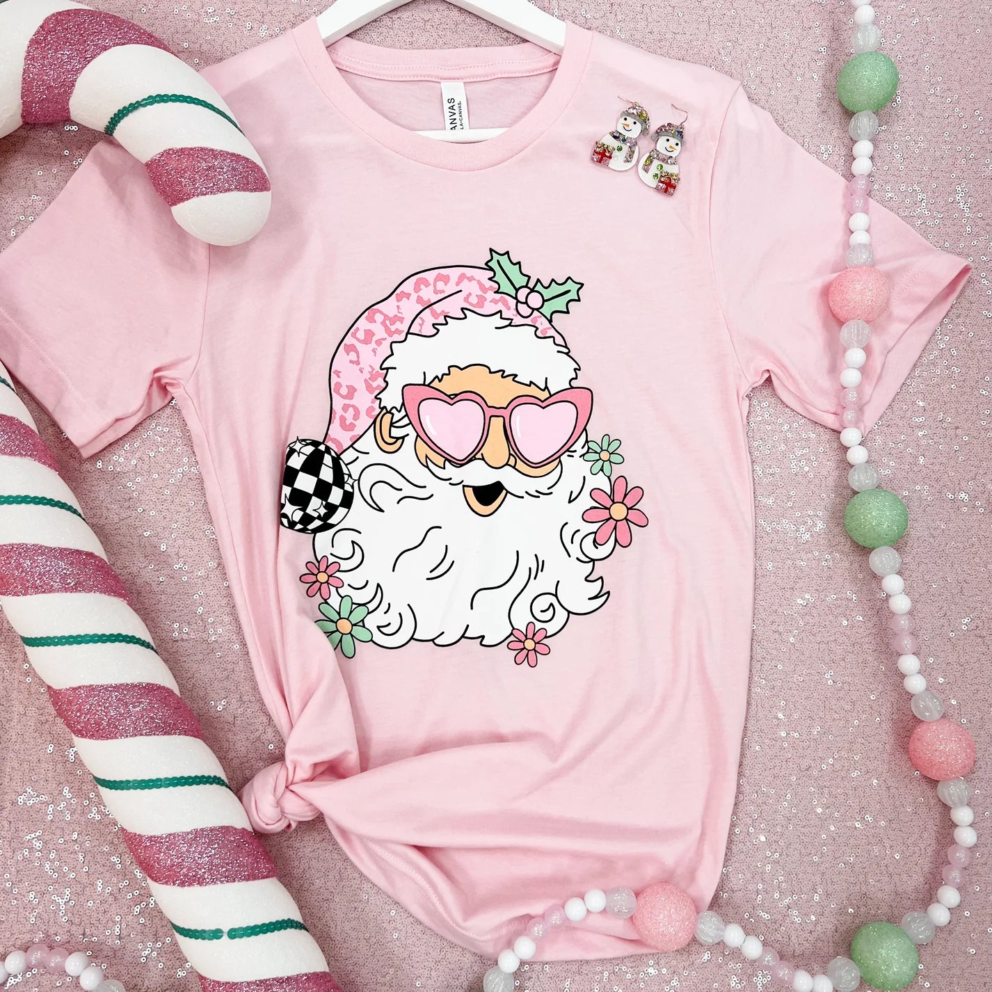 Disco Santa Tee Shirt - Simply Polished Boutique