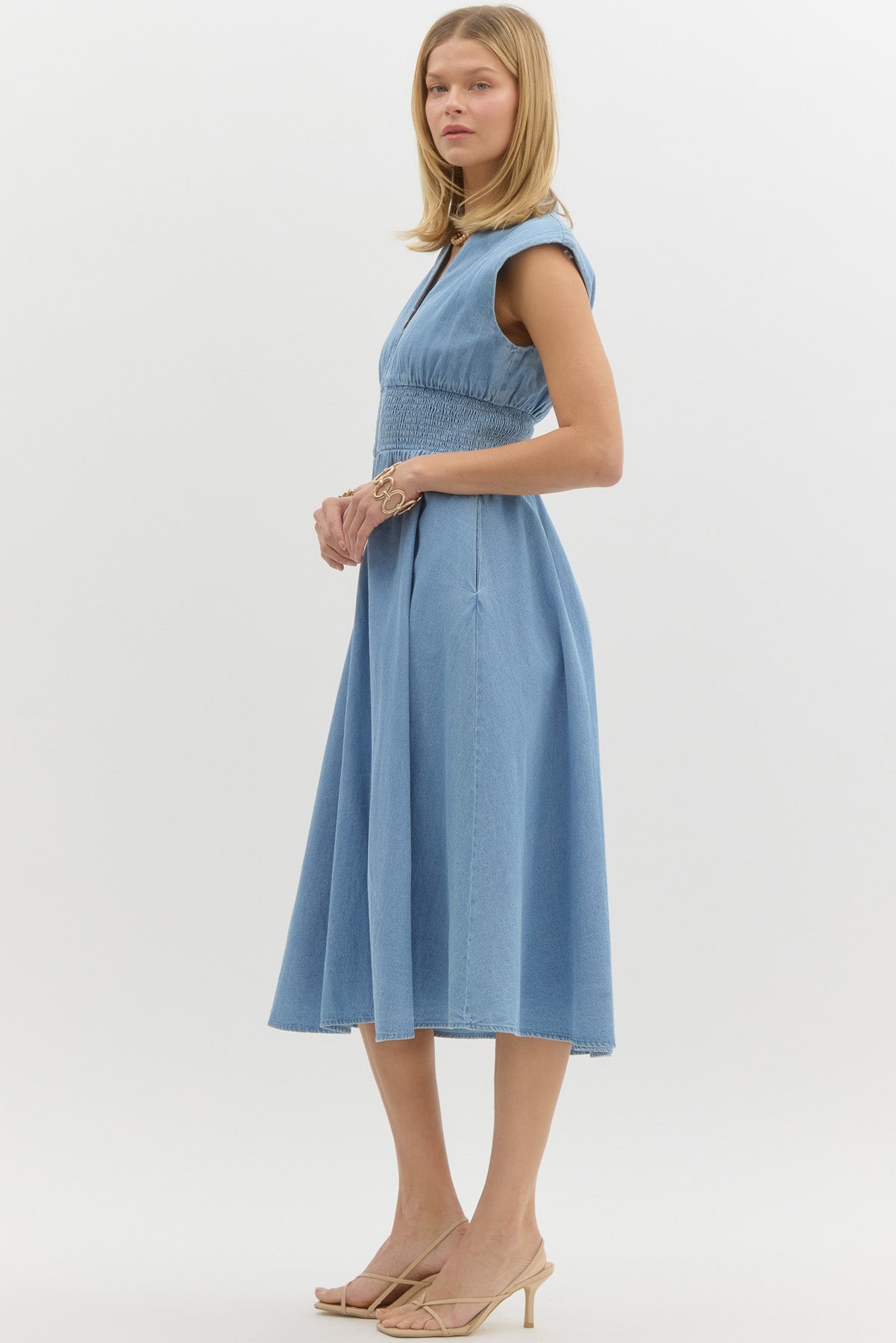 Harper Denim Midi - Simply Polished Boutique
