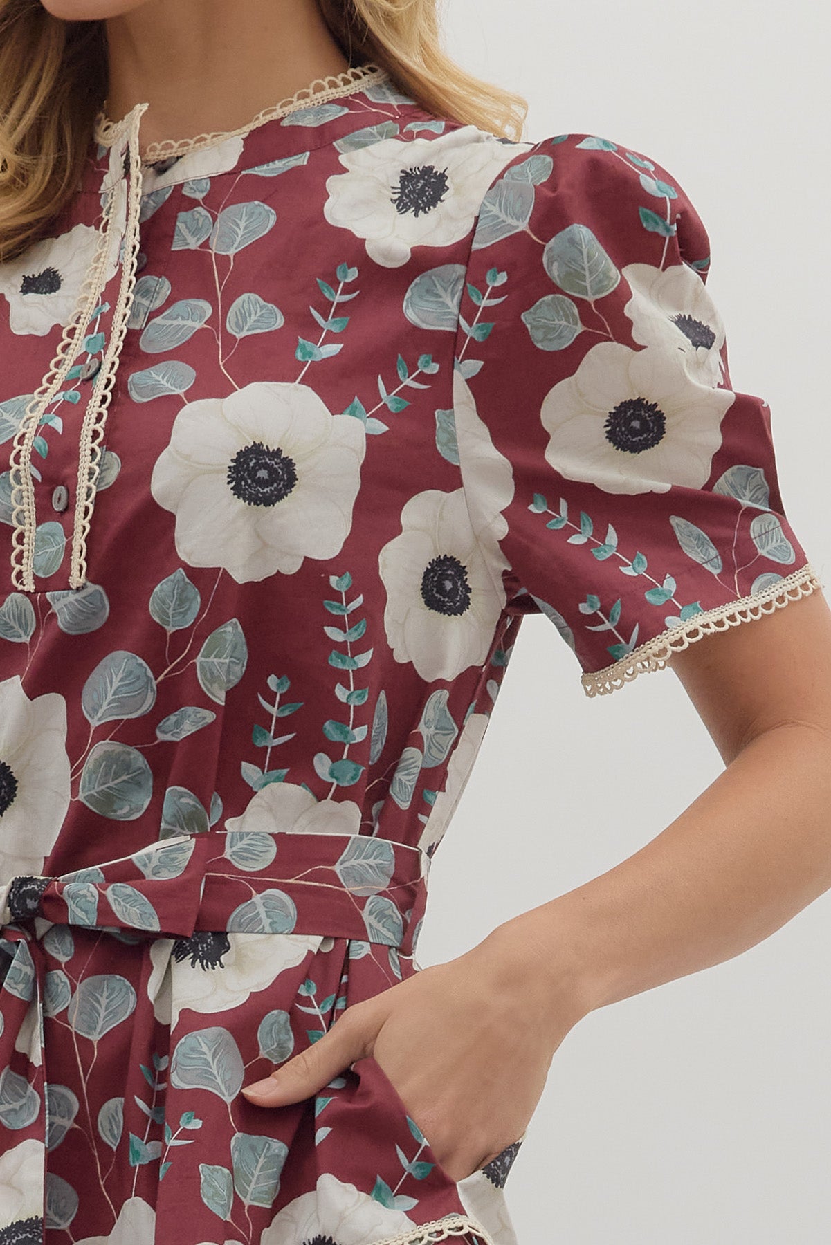 Petal Edge Mini Dress - Simply Polished Boutique