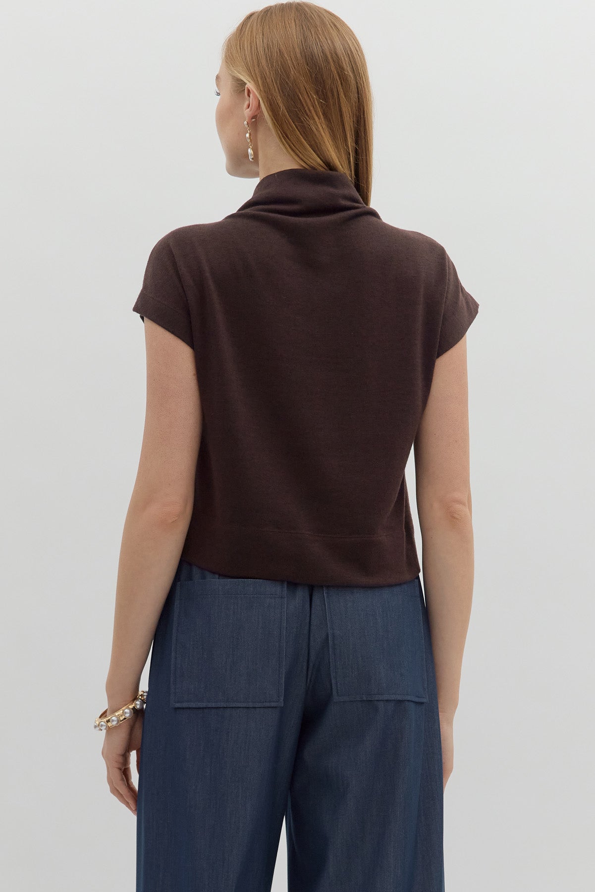 Sleek Mock Neck Pullover - Simply Polished Boutique