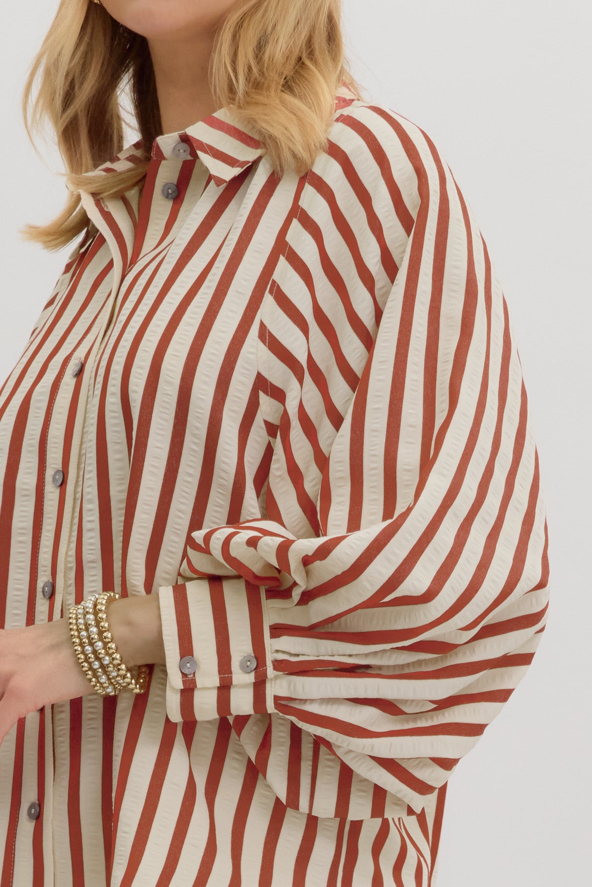 Coastal Stroll Striped Shirt