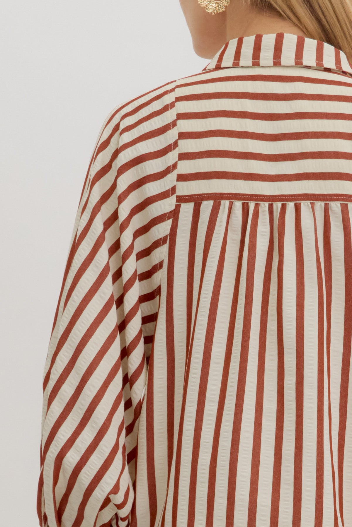 Coastal Stroll Striped Shirt