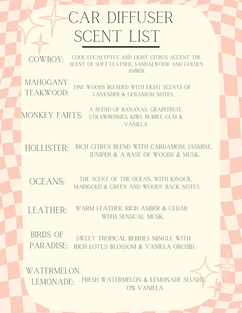 CAR DIFFUSER SCENTS!! - Simply Polished Boutique