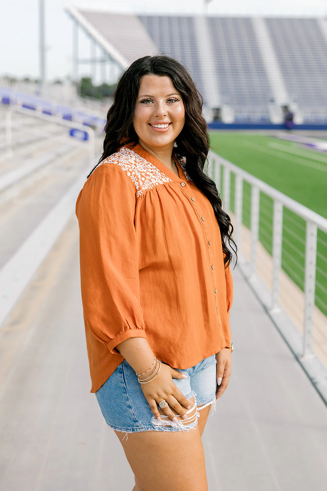 Jane Top- Burnt Orange