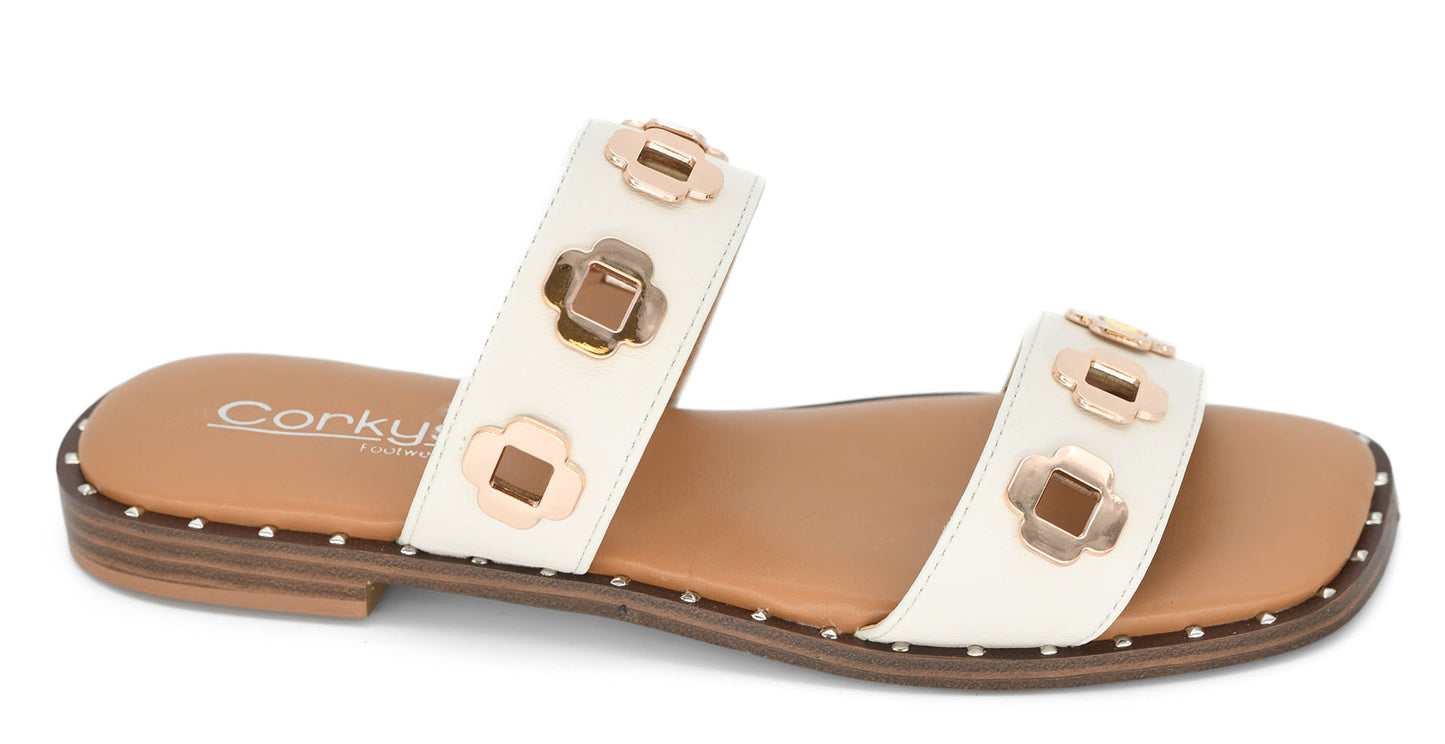 CORKYS Low Tide White Sandal