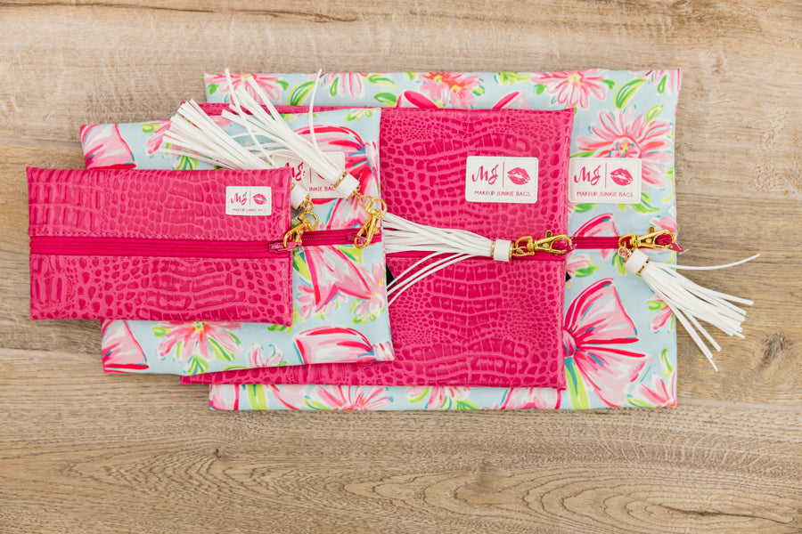 Makeup Junkie Bags -Sweetheart Bow (RTS) - Simply Polished Boutique