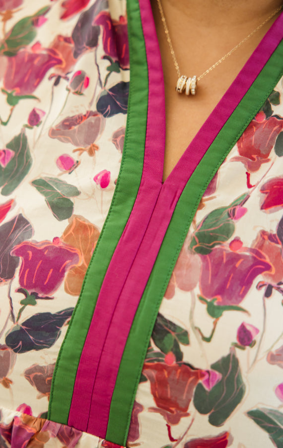 Garden Stroll Tiered Mini Dress