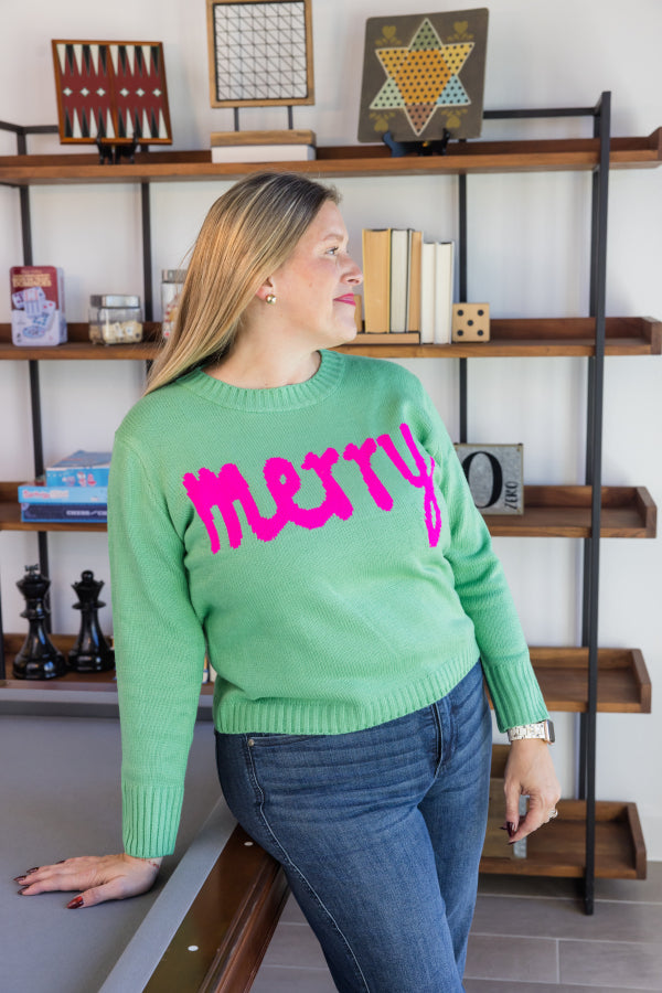 Merry Minted Sweater