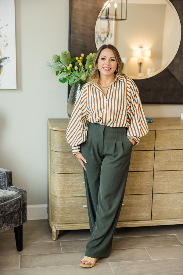 Coastal Stroll Striped Shirt
