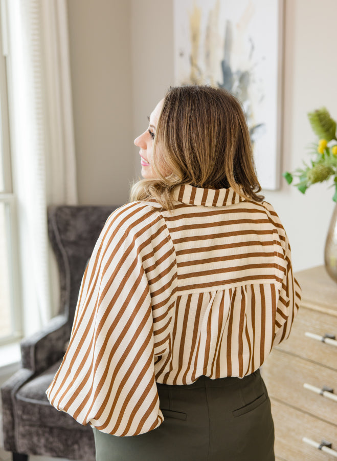 Coastal Stroll Striped Shirt