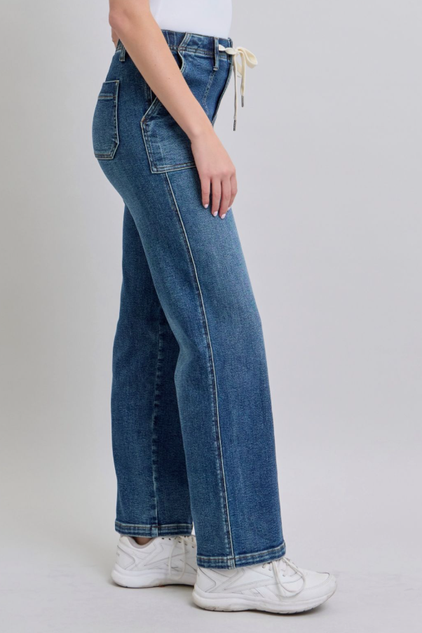Judy Blue HW Drawstring Jeans - Simply Polished Boutique