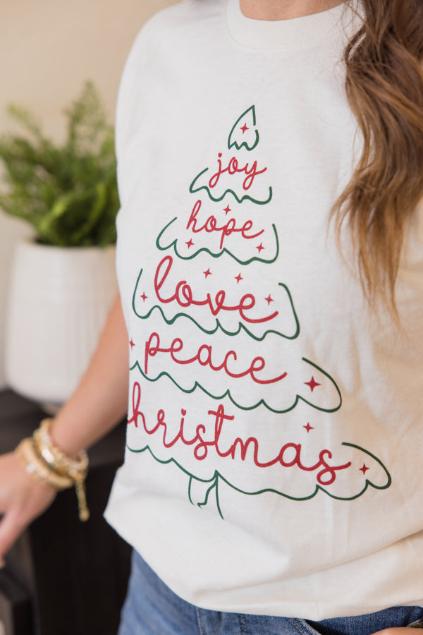 Love Joy Peace Tee Shirt - Simply Polished Boutique