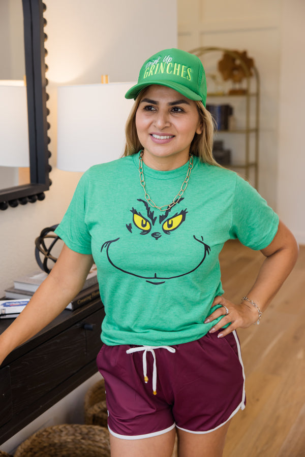 Green Monster Face Tee Shirt - Simply Polished Boutique