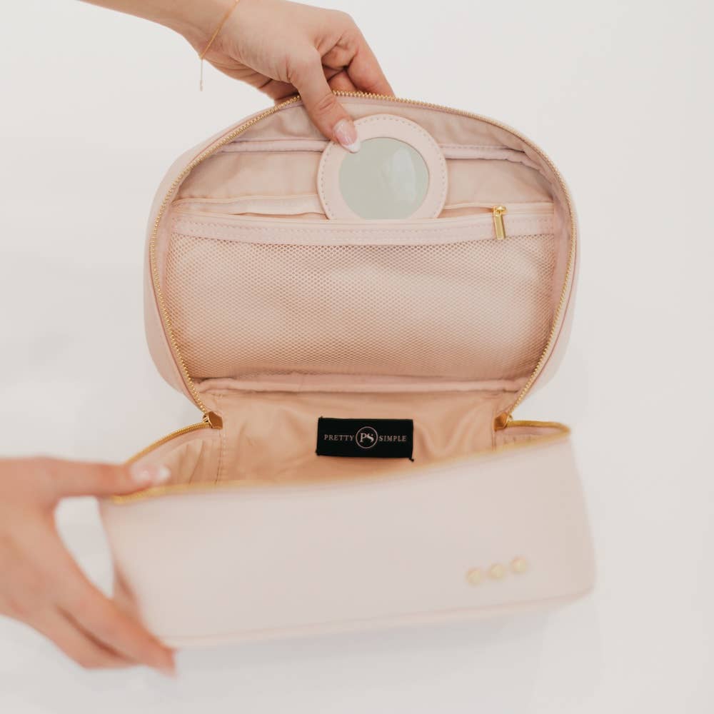 Madelyn Bow Makeup Bag - Simply Polished Boutique