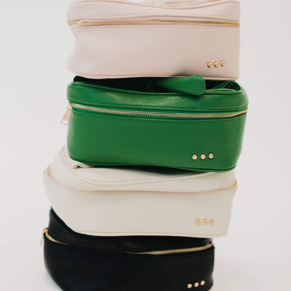 Madelyn Bow Makeup Bag - Simply Polished Boutique