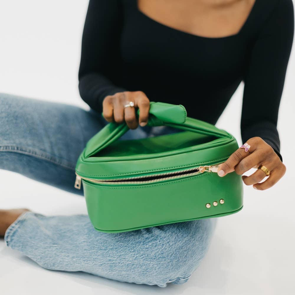 Madelyn Bow Makeup Bag - Simply Polished Boutique