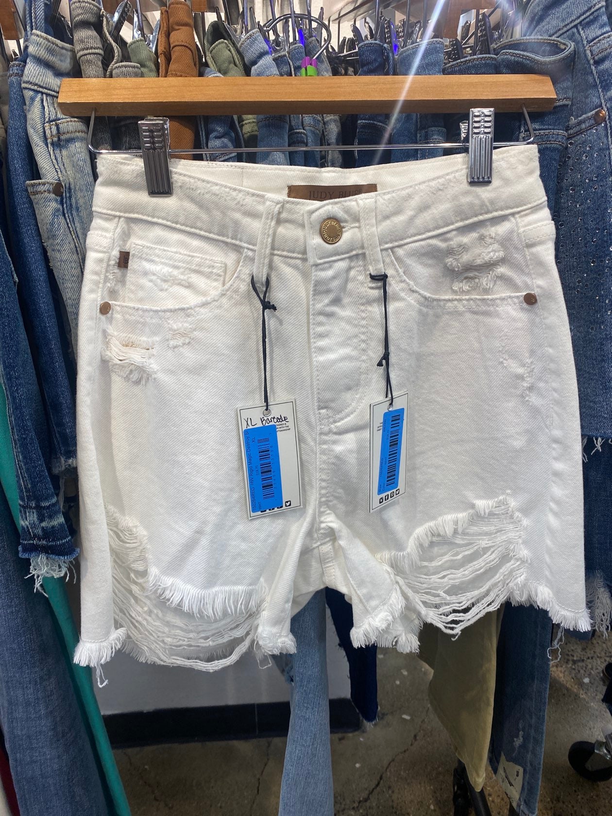 Judy Blue Rigid Magic White Shorts - Simply Polished Boutique