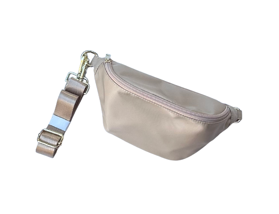 Nylon KHAKI Colorful Fanny Pack - Hip - Bum Bag - Simply Polished Boutique