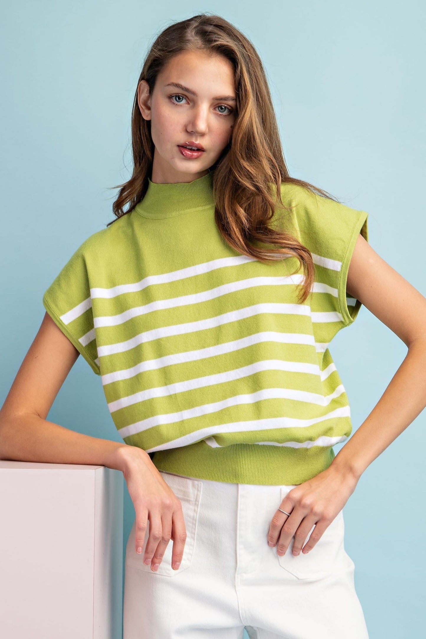 Rebecca Striped Top - Simply Polished Boutique
