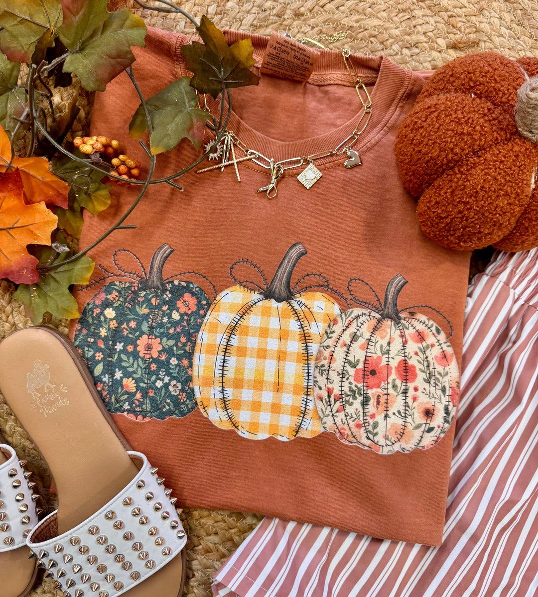 Pumpkin Patchwork Graphic Tee