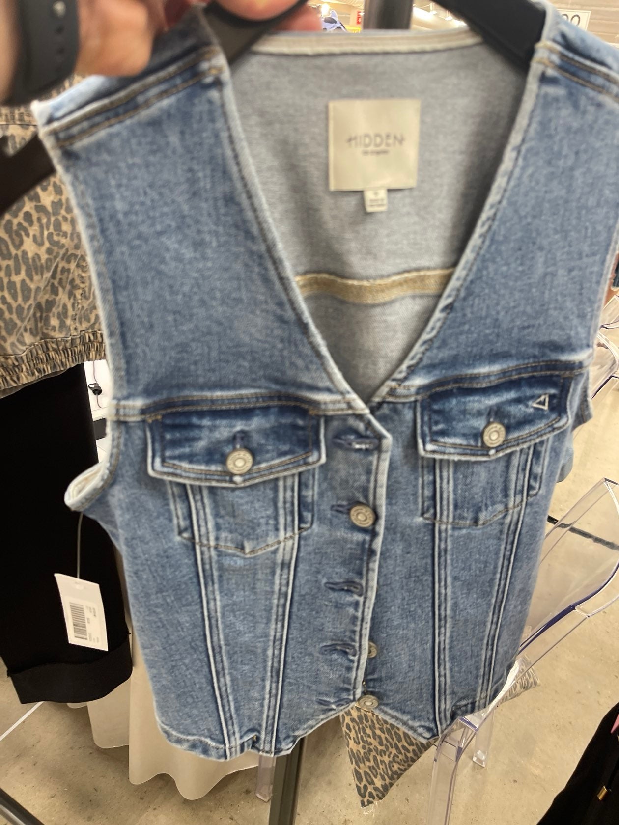 Classic Edge Denim Vest - Simply Polished Boutique