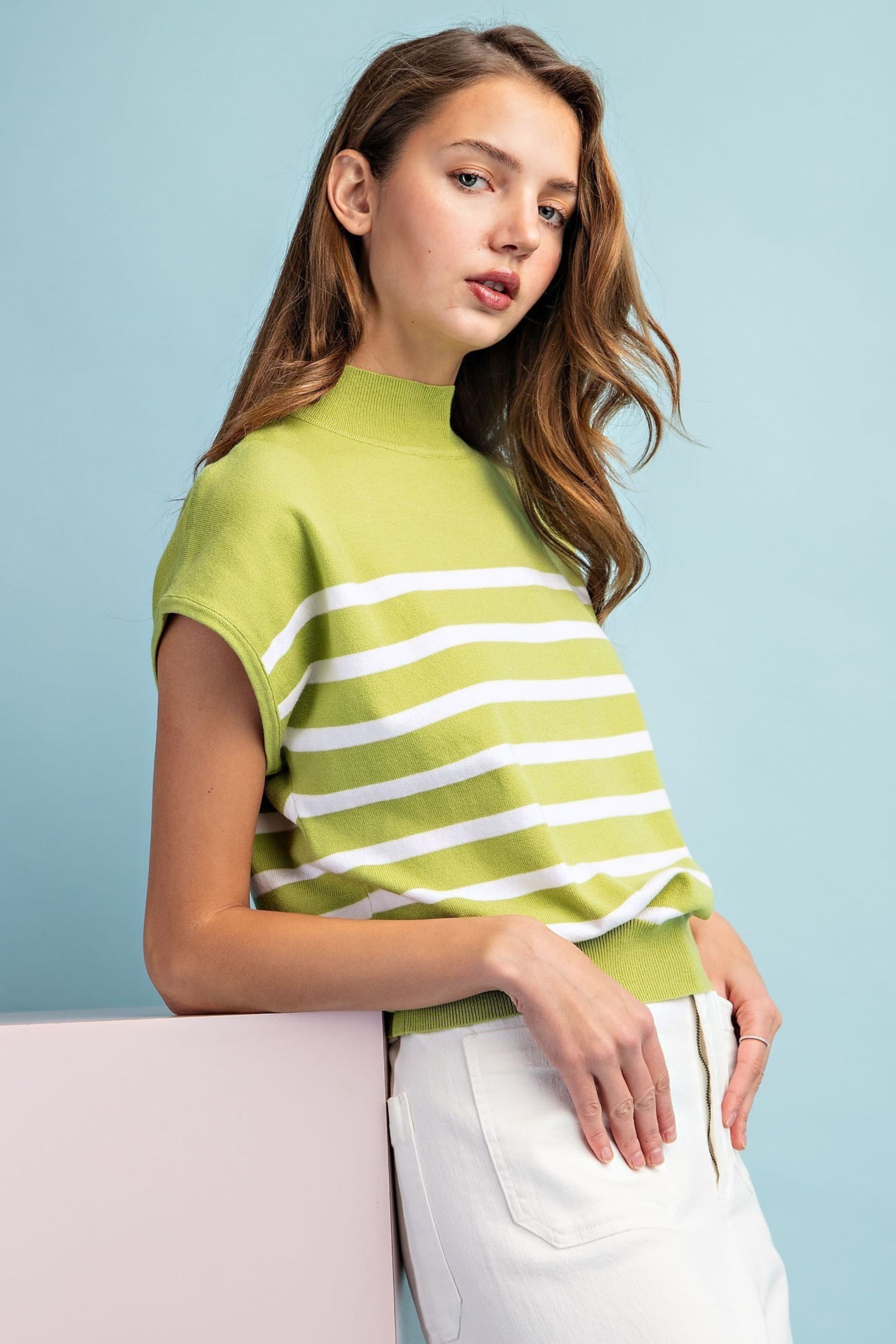 Rebecca Striped Top - Simply Polished Boutique