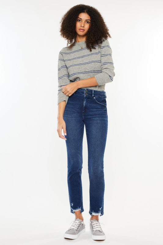 Kancan High Rise Slim Straight Jeans - Simply Polished Boutique