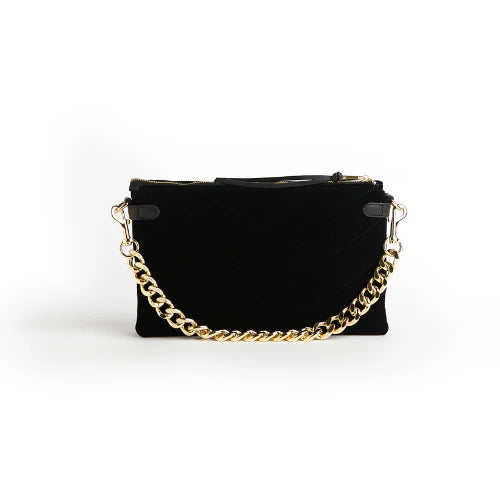 Velvet Envelope Bag with Gold Chain - Simply Polished Boutique