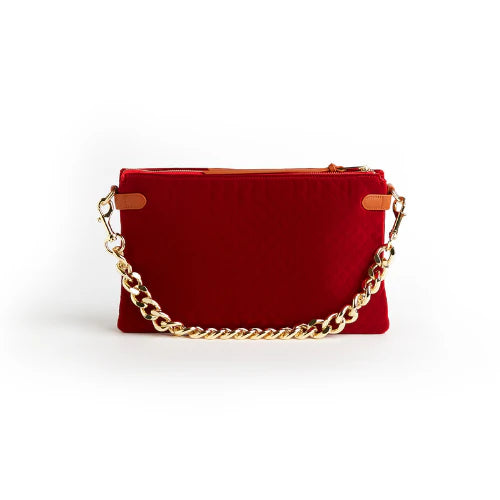 Velvet Envelope Bag with Gold Chain - Simply Polished Boutique