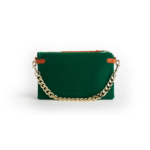 Velvet Envelope Bag with Gold Chain - Simply Polished Boutique