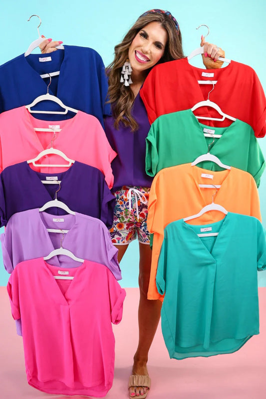 Whitney Woven Top - Simply Polished Boutique