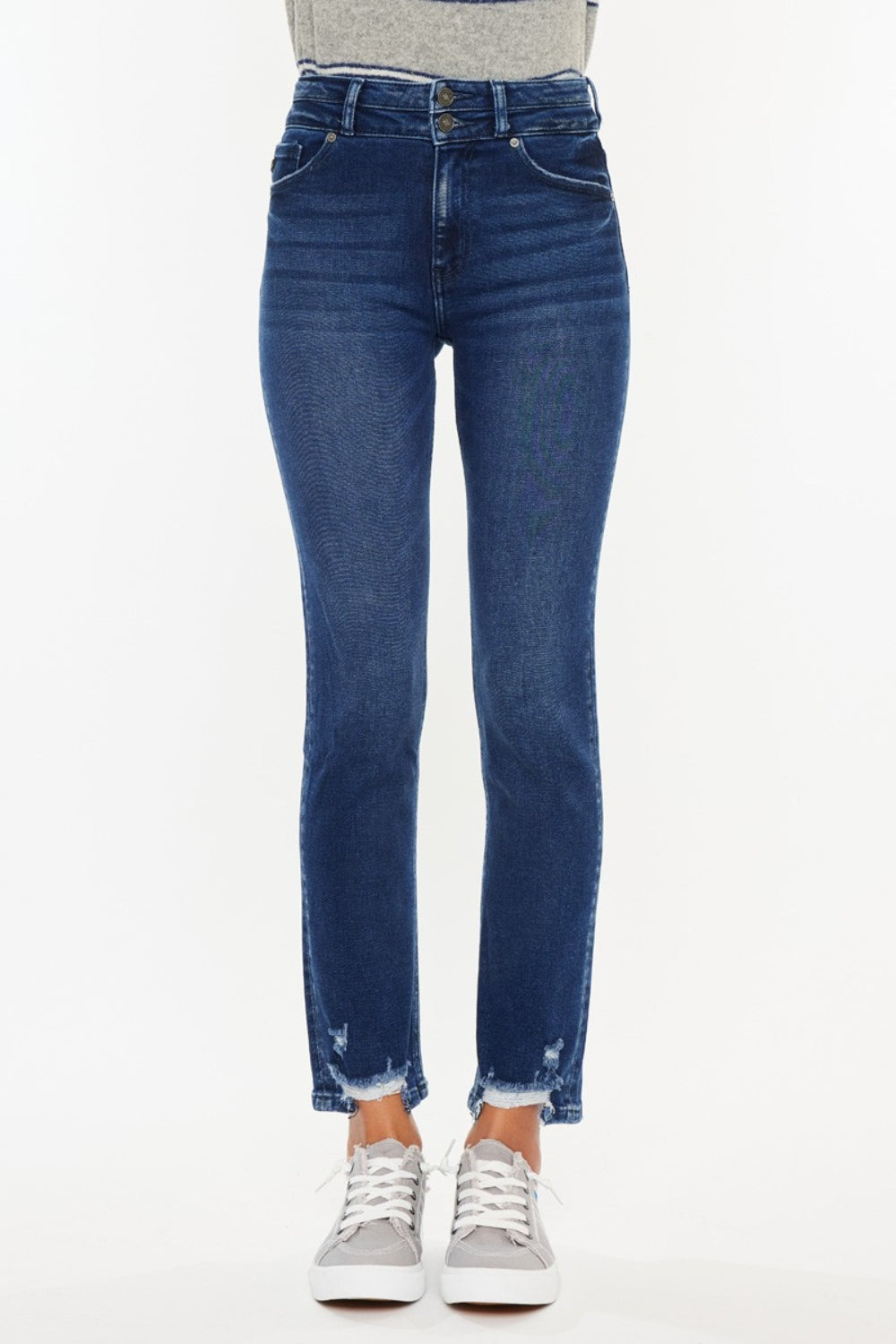 Kancan High Rise Slim Straight Jeans - Simply Polished Boutique