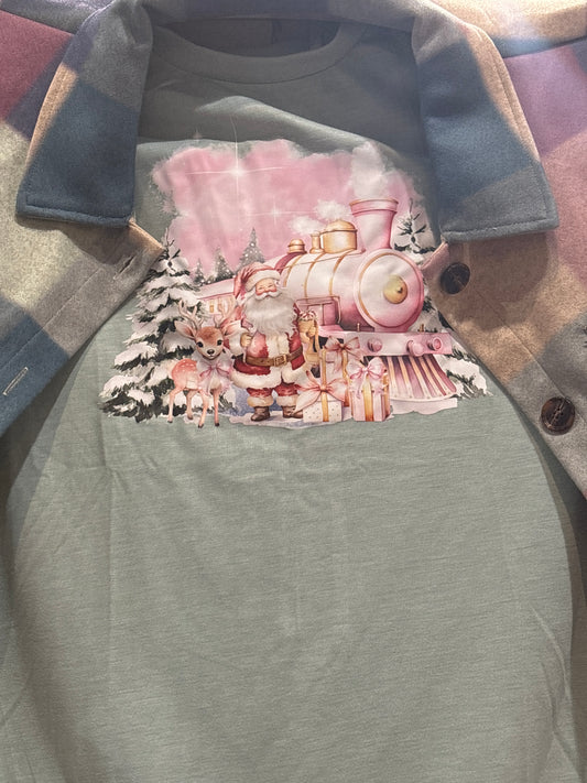 Santa & Polar Express Graphic Tee - Simply Polished Boutique