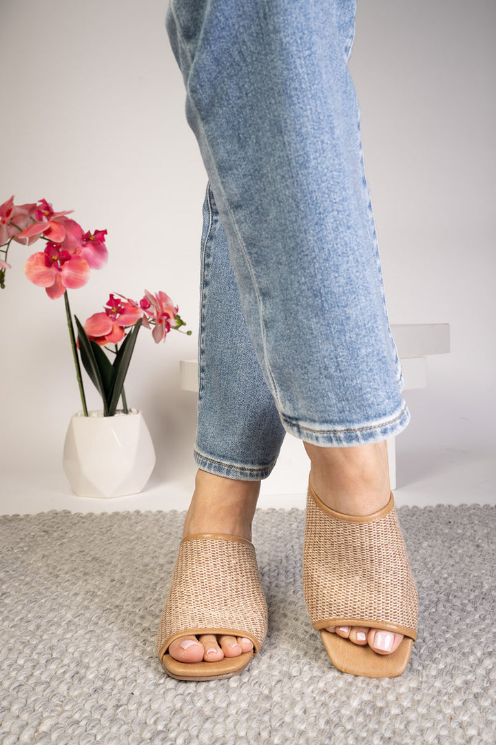 Kiss Me Raffia Wedges by Corkys