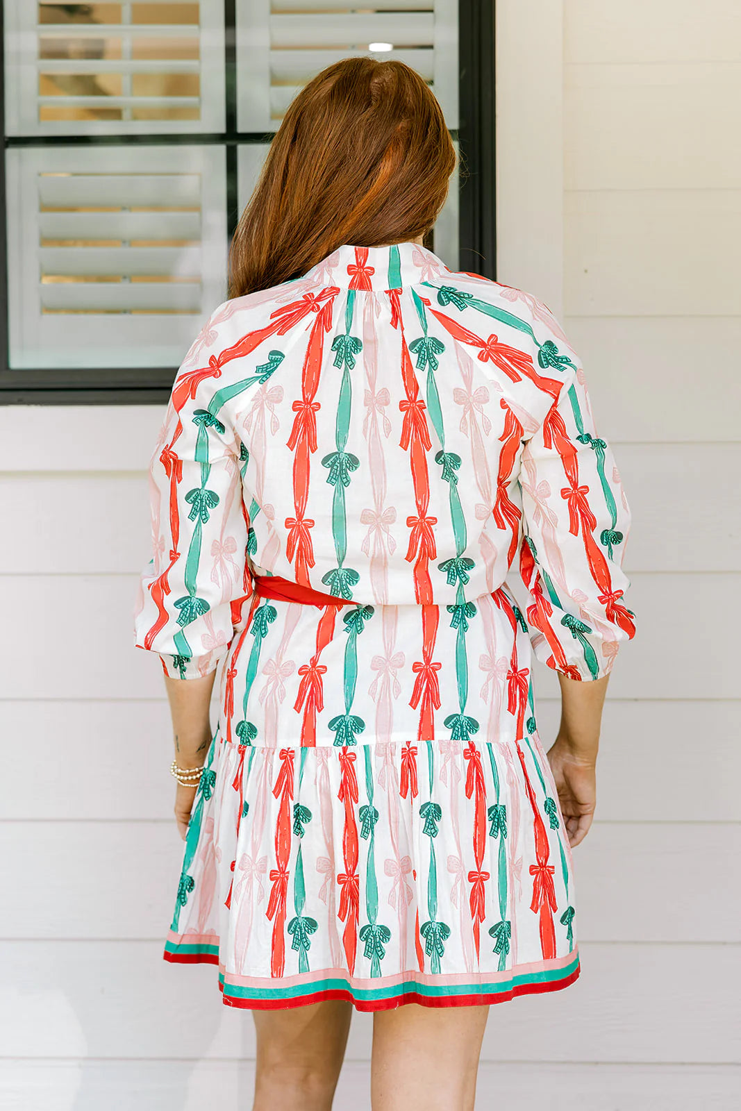 Mistletoe Magic Bow Dress - Simply Polished Boutique