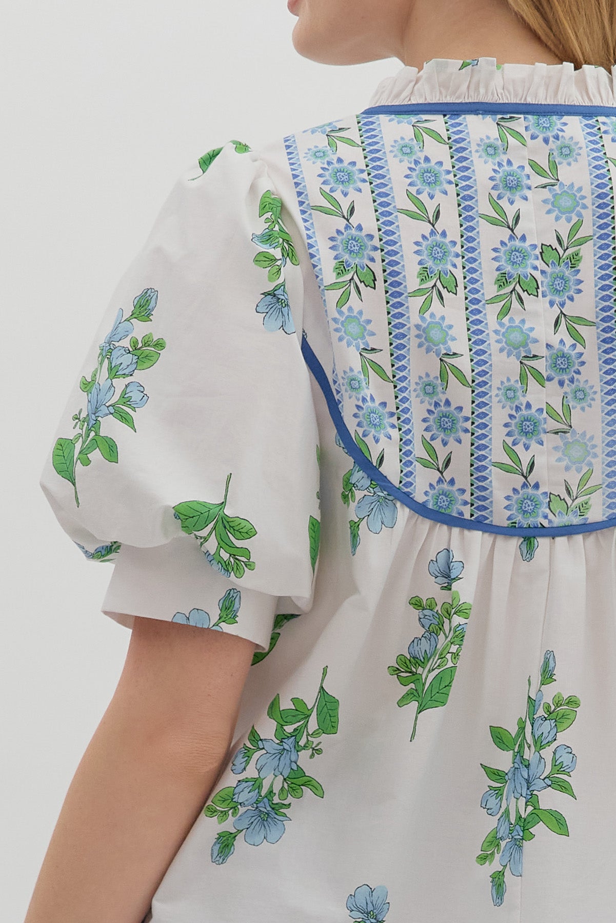 Blue Floral Top
