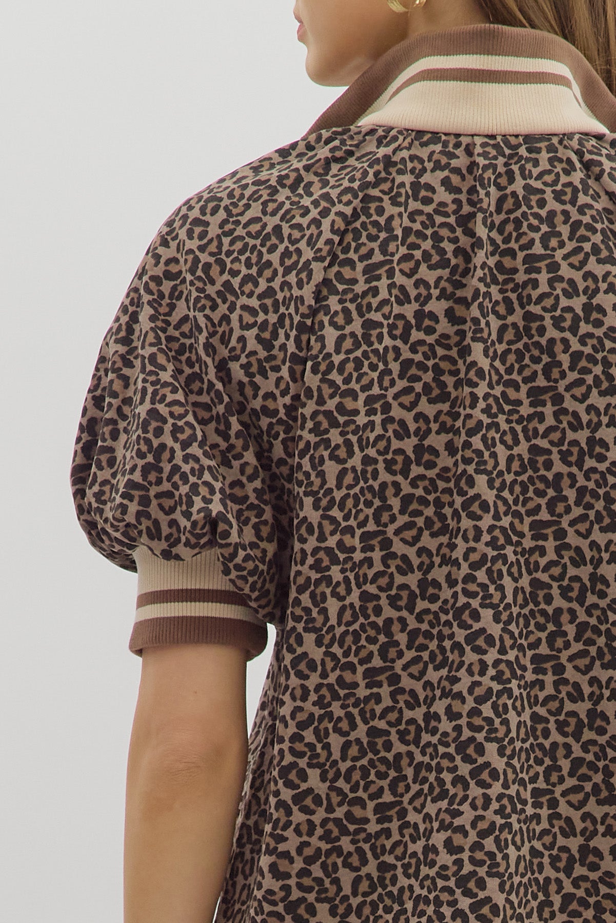 Wild Accent Half-Zip Top - Simply Polished Boutique