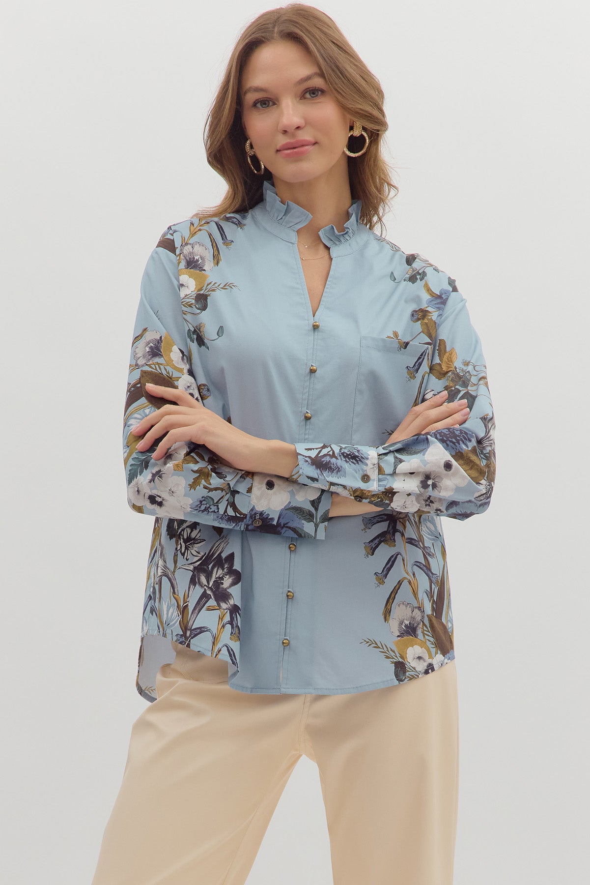 Autumn Leaves Blouse - Simply Polished Boutique