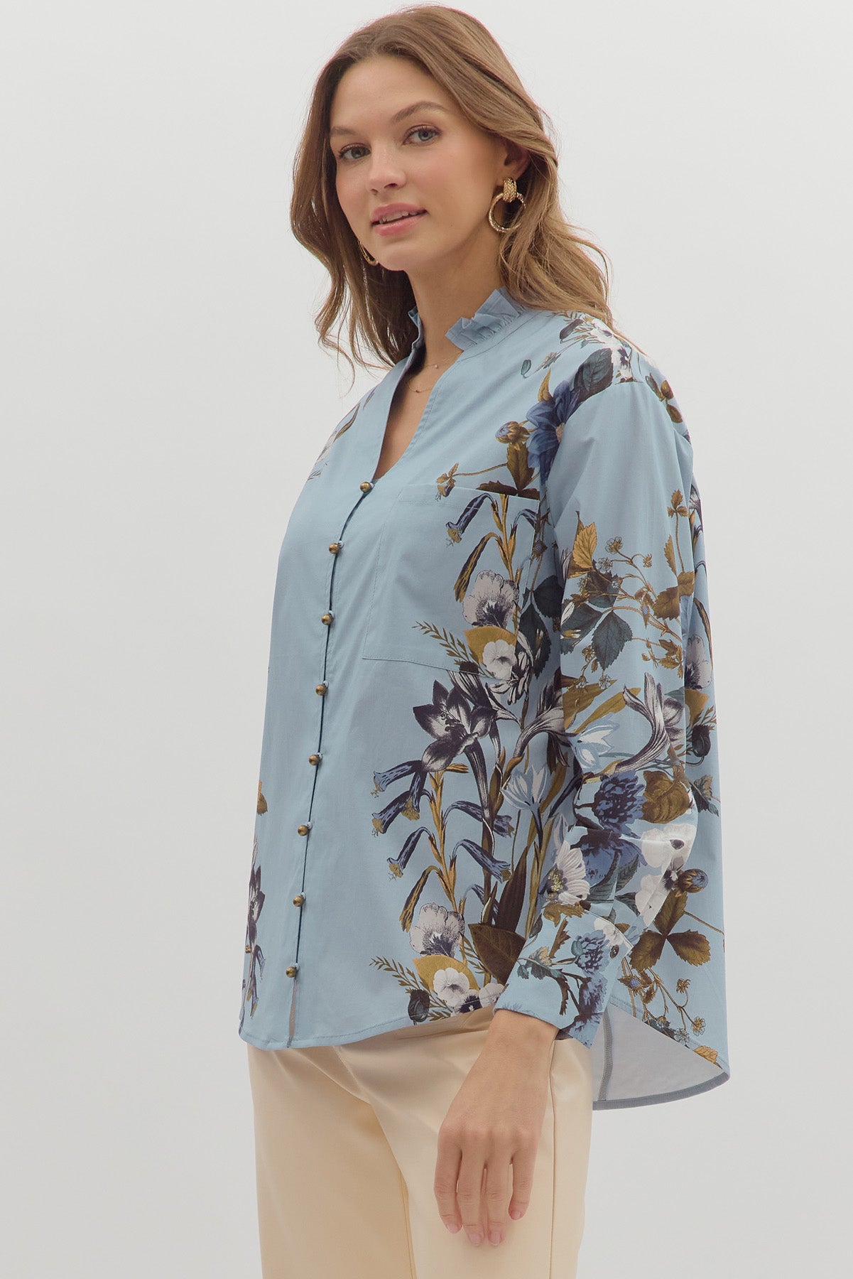 Autumn Leaves Blouse - Simply Polished Boutique