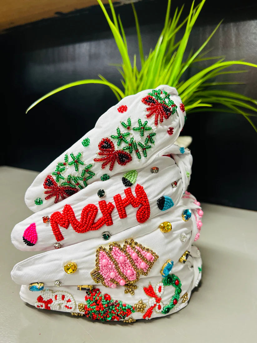 Embellished Headband and Bows - Simply Polished Boutique