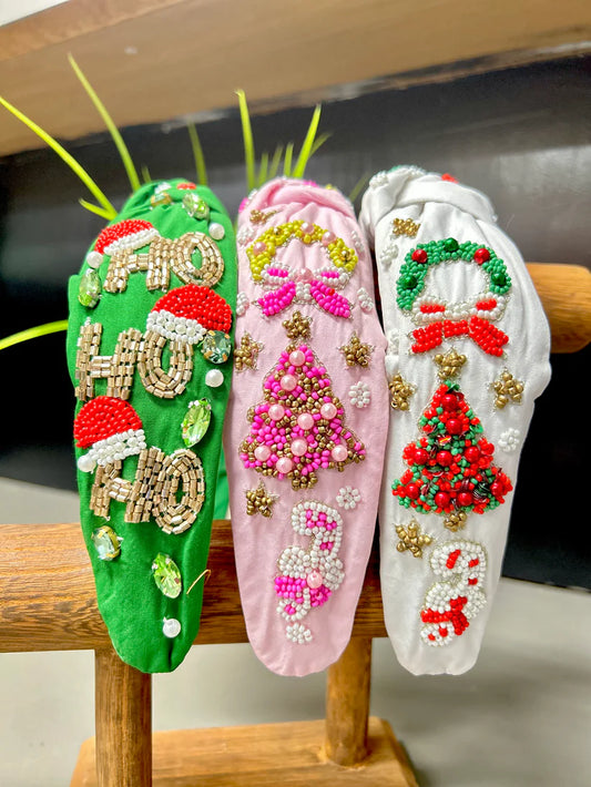 Embellished Headband and Bows - Simply Polished Boutique