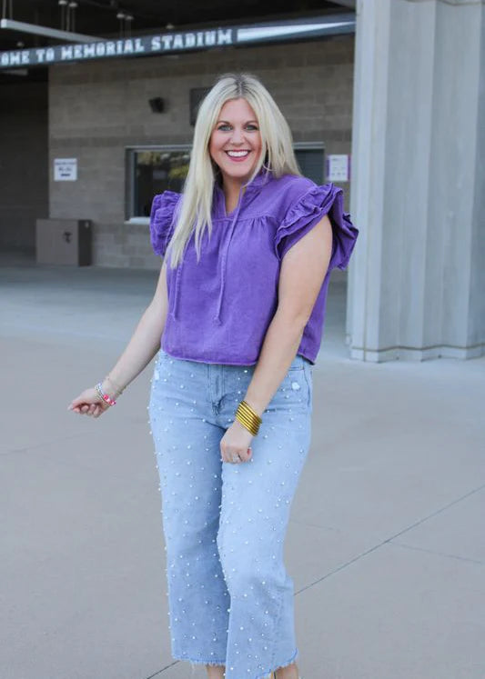 Marley Top- Purple - Simply Polished Boutique
