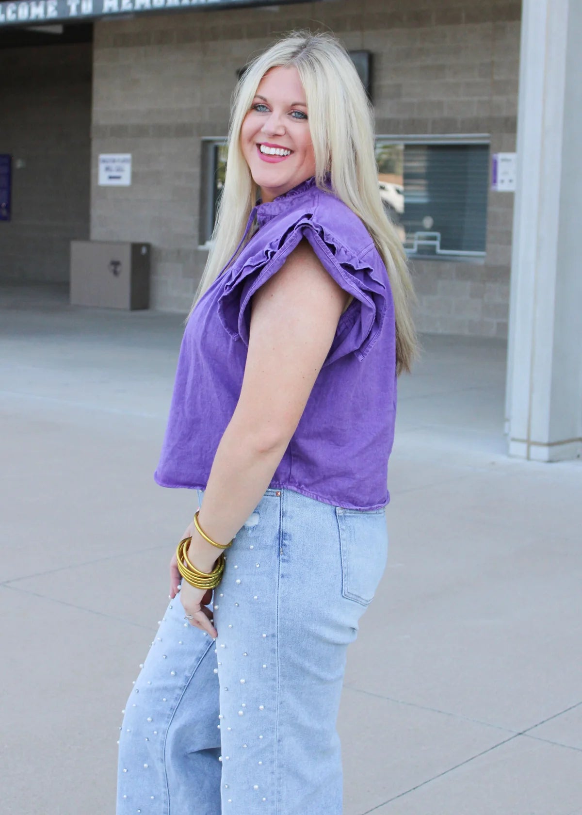 Marley Top- Purple - Simply Polished Boutique
