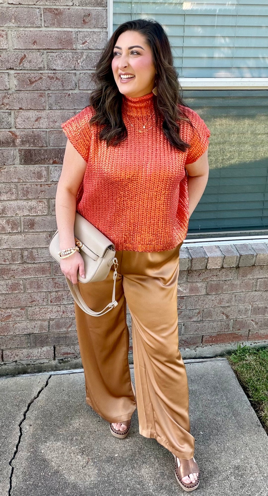 Golden Hour Metallic Top