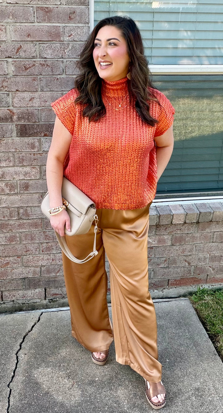 Golden Hour Metallic Top
