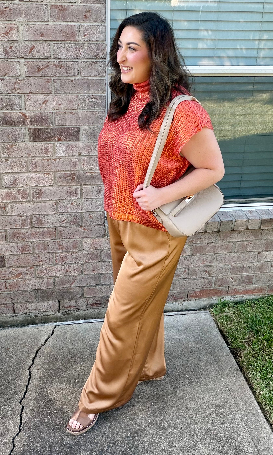 Golden Hour Metallic Top