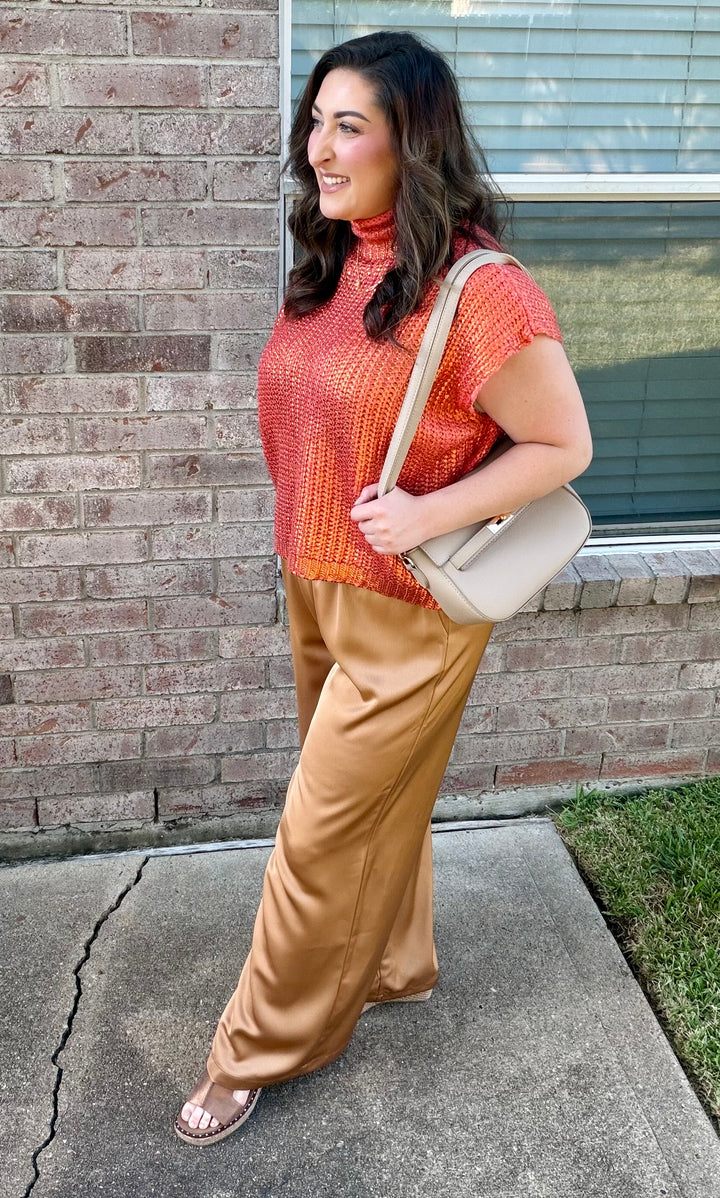 Golden Hour Metallic Top