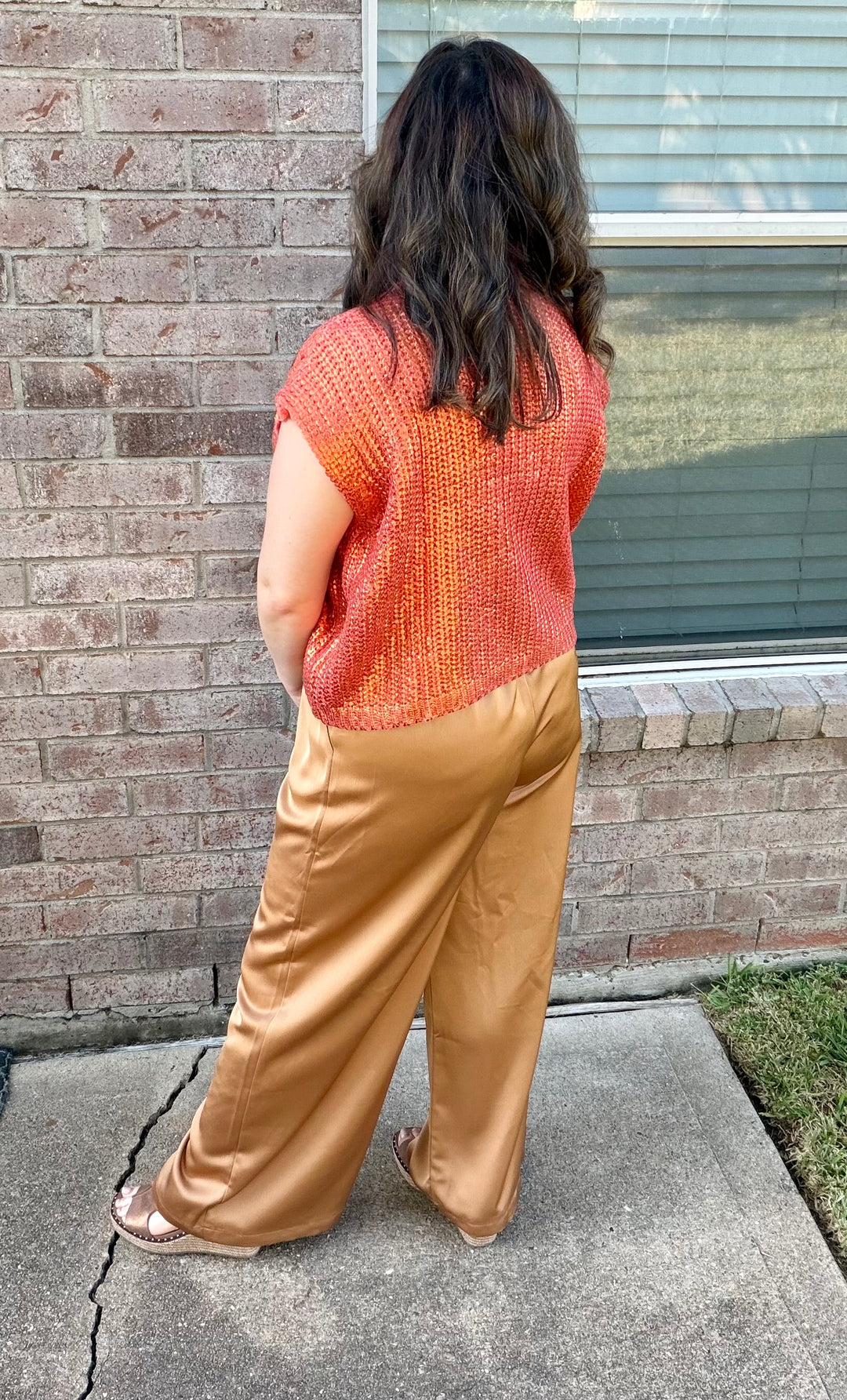Golden Hour Metallic Top