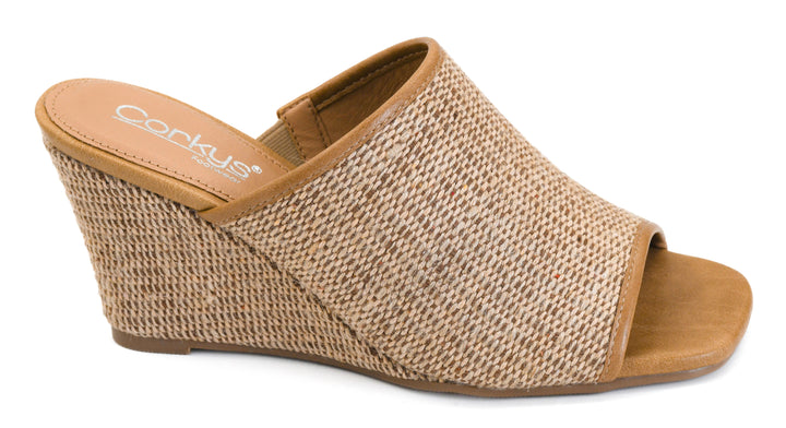 Kiss Me Raffia Wedges by Corkys